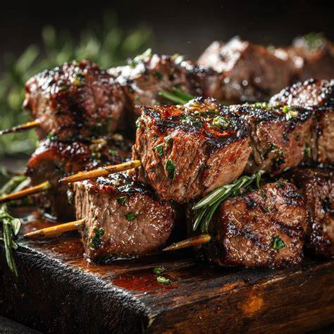Brochettes de bœuf - Spécialité Chez Odile